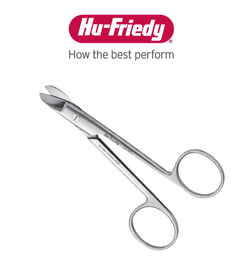 Hu-Friedy Crown & Gold Scissors Curved