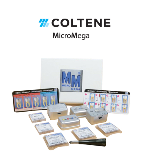 Coltene MicroMega R-Endo Combi Kit Endodontik Angldruva - Ni-Ti Eğe Seti