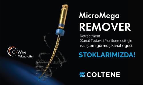 Coltene Micro Mega Firmasından yenilikler devam ediyor! REMOVER Tek eğeli retreatment eğesi...