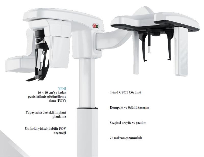 CS 8200 3D SC Advance Dental Volumetrik Tomografi, Panoramik ve Sefalometrik Röntgen Sistemi